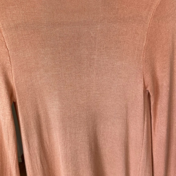 Peach Mid Length Cardigan Sweater Size M - Picture 10 of 10